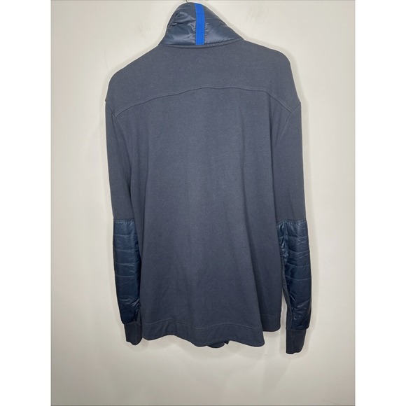 LULULEMON Jacket Men's XXL Blue Full Zip Puff Collar Elbow Performance M41465 - Picture 8 of 8